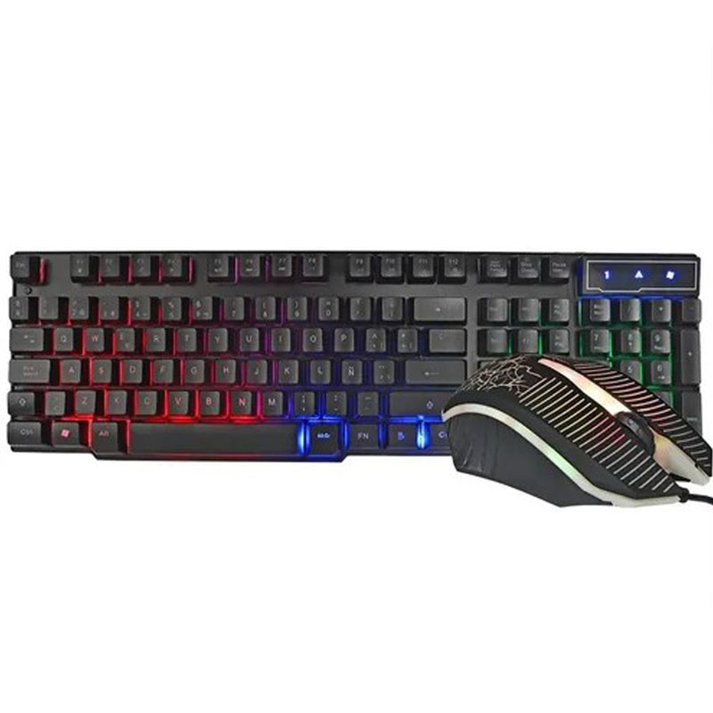 Kit Gamer Teclado + Mouse RGB Colores