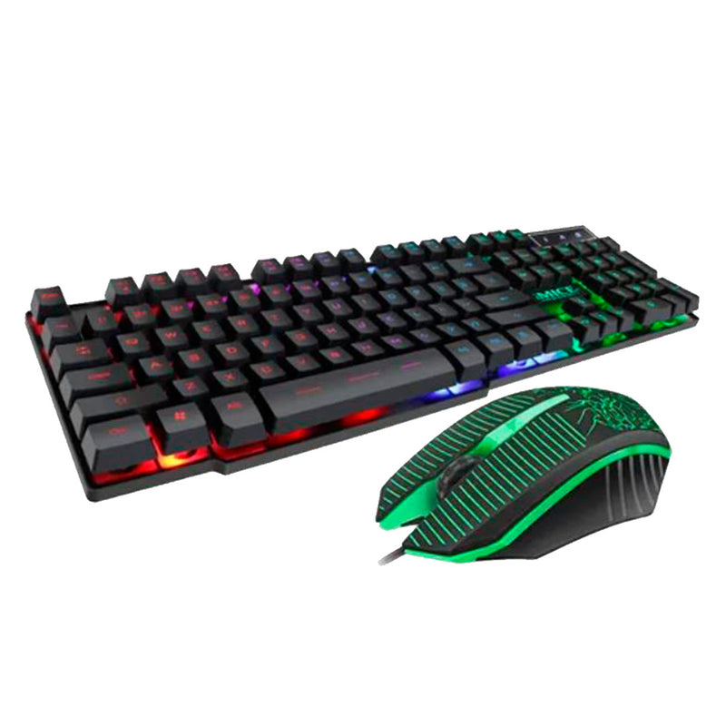 Kit Gamer Teclado + Mouse RGB Colores