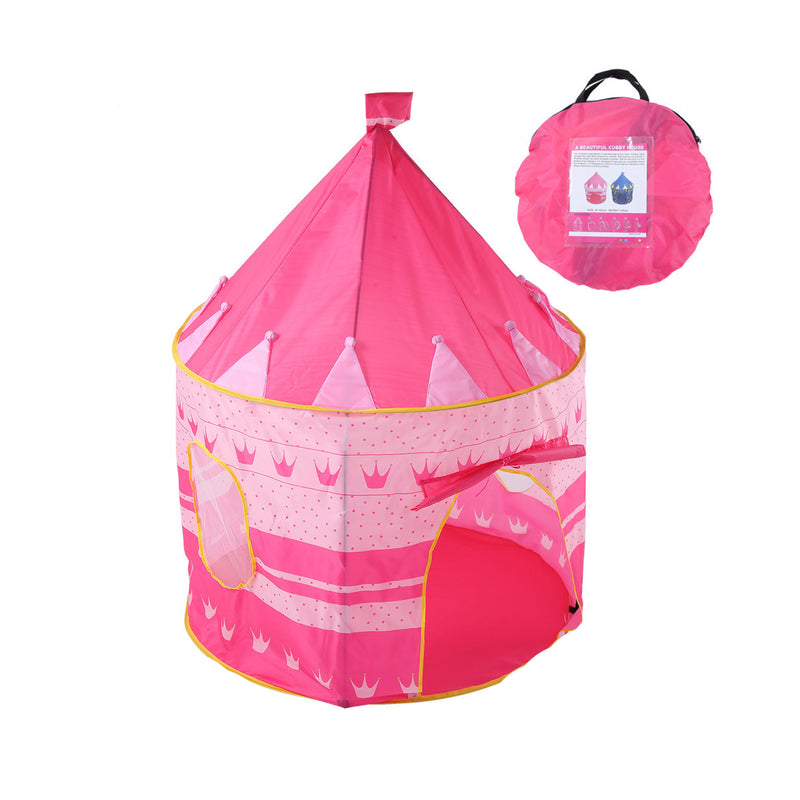 Carpa Castillo Infantil Hogar 150x135 CM Rosada