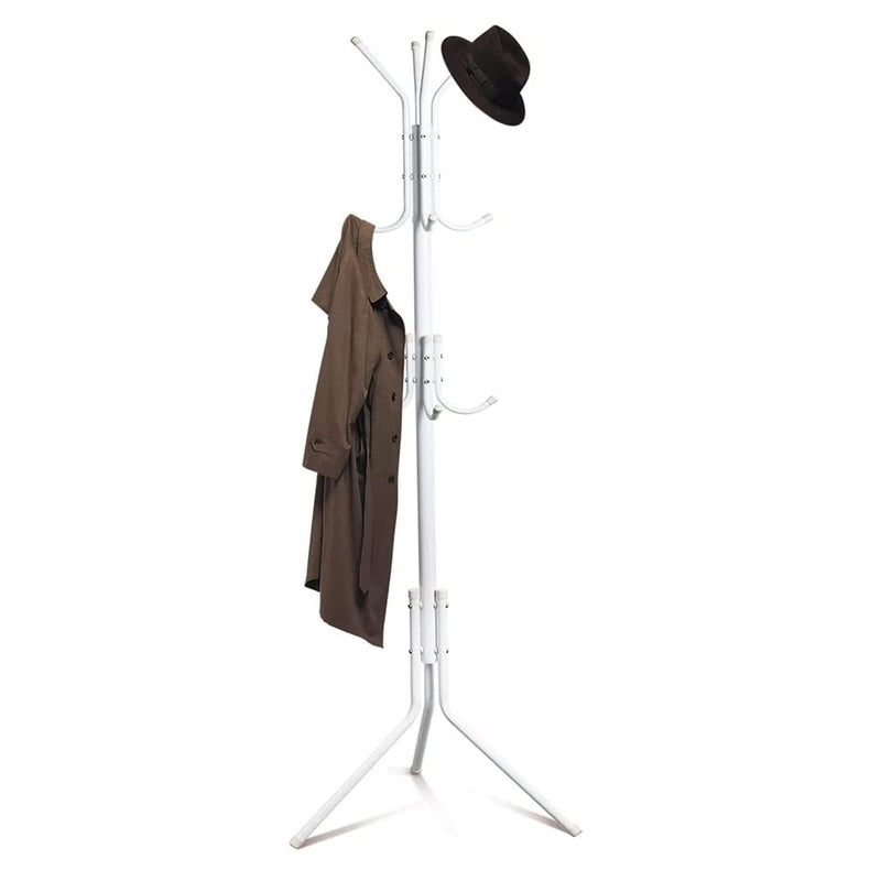 Colgador Perchero Metálico Trípode Blanco 165 CM x 42 CM