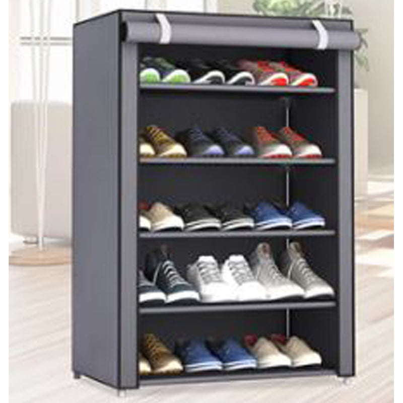 Zapatero Organizador Hogar Tela 5 Niveles 92x60x30 CM Gris