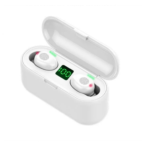 Audífonos Inalámbricos Bluetooth Magnético Indicador Blanco