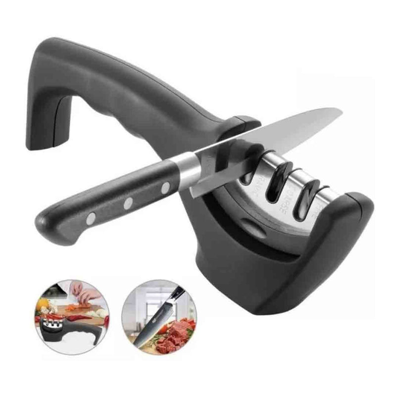 Afilador Cuchillos Cocina Knife Sharpener 3 Medidas