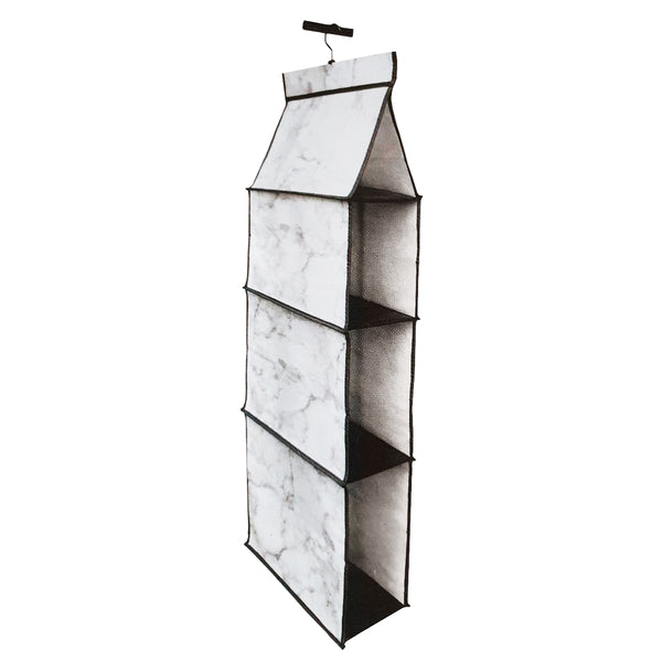 Organizador Closet Hogar Plegable Ropa 3 Divisiones Gris