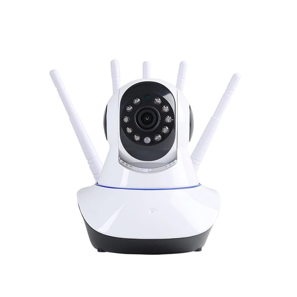 Cámara Seguridad IP Wifi 5 Antenas 360° Blanca