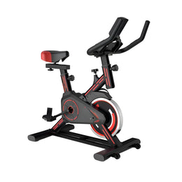 Bicicleta Estática Spinning Profesional 100 KG Rojo