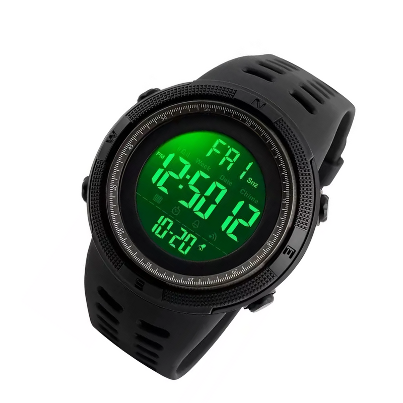 Reloj Digital Deportivo Resistente Al Agua Negro