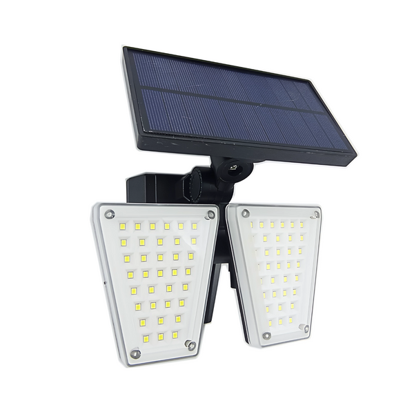 Proyector Solar LED Doble Mini 60 Watt Articulado PVC Sensor