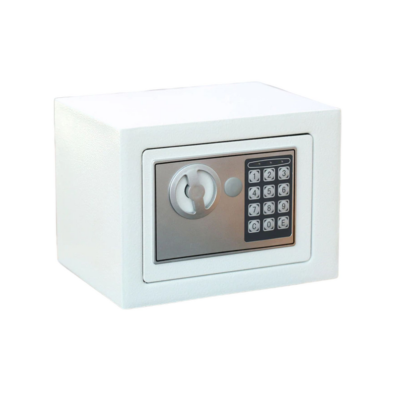 Caja Fuerte Seguridad Digital Acero 23.5x17x17 CM Blanco