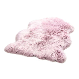 Alfombra Peluda Super Suave Manta Peluda 90x60 CM Rosa