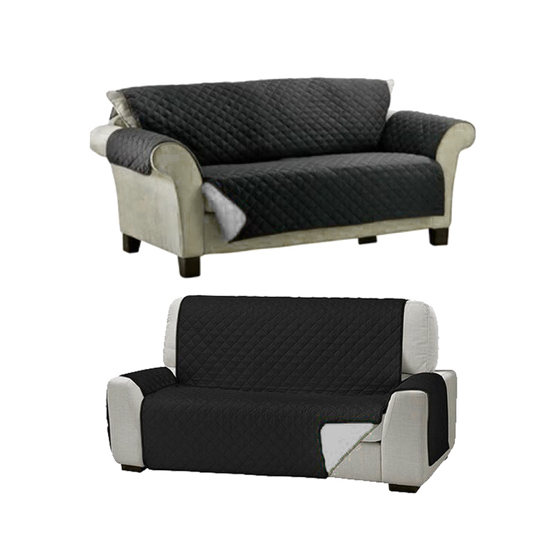 Funda Cobertor Protector Sofá Sillón 3 Cuerpos Negro