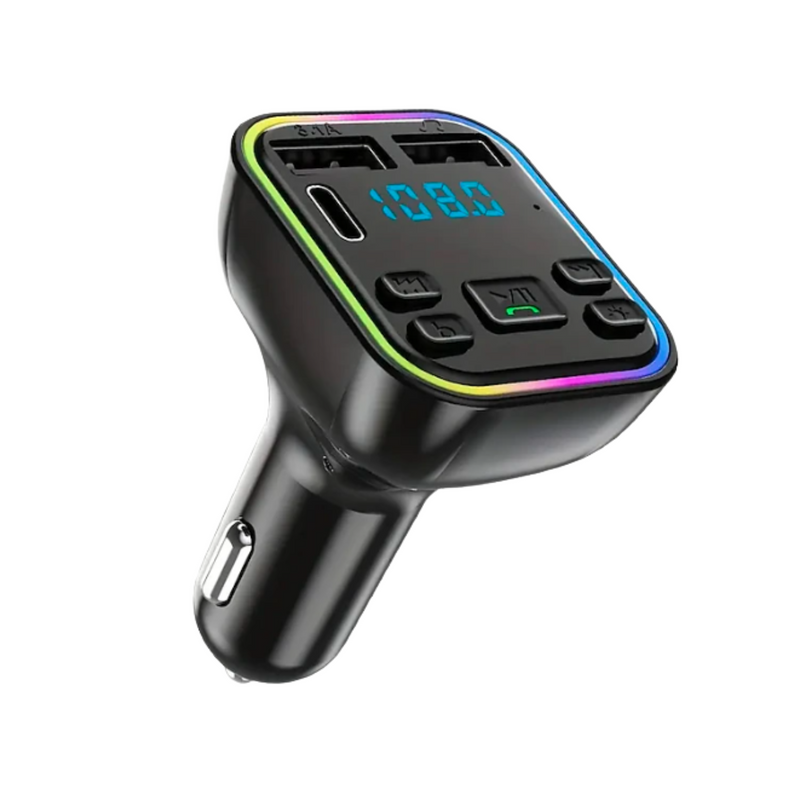 Reproductor MP3 Transmisor FM PD Tipo-C USB LED Automóvil