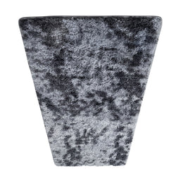 Alfombra Bajada Cama Peluda Super Suave Plomo Oscuro