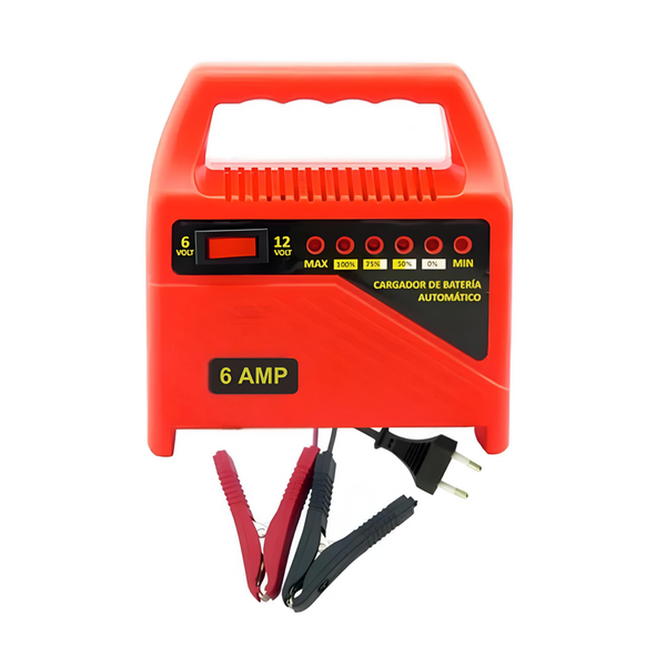 Cargador Batería Auto Moto 6/12 VOLT 6 AMP