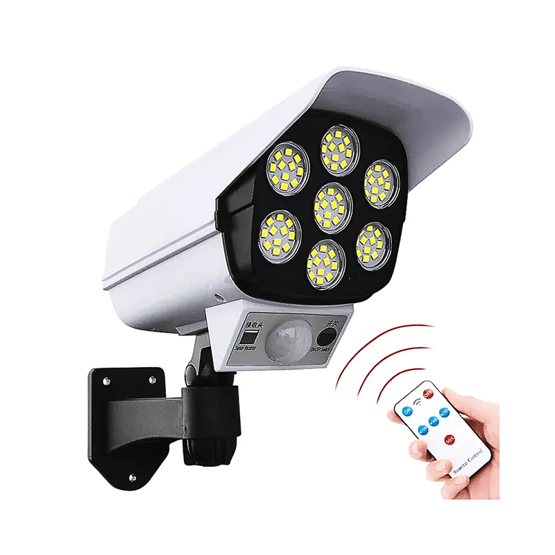 Foco Reflector Solar 77 LED Alta Potencia 200 Watt Sensor Movimiento