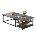 Mesa Centro Multifuncional Madera Metal 120x60x42 cm