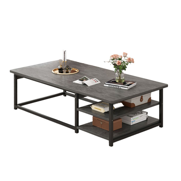 Mesa Centro Multifuncional Madera Metal 120x60x42 cm