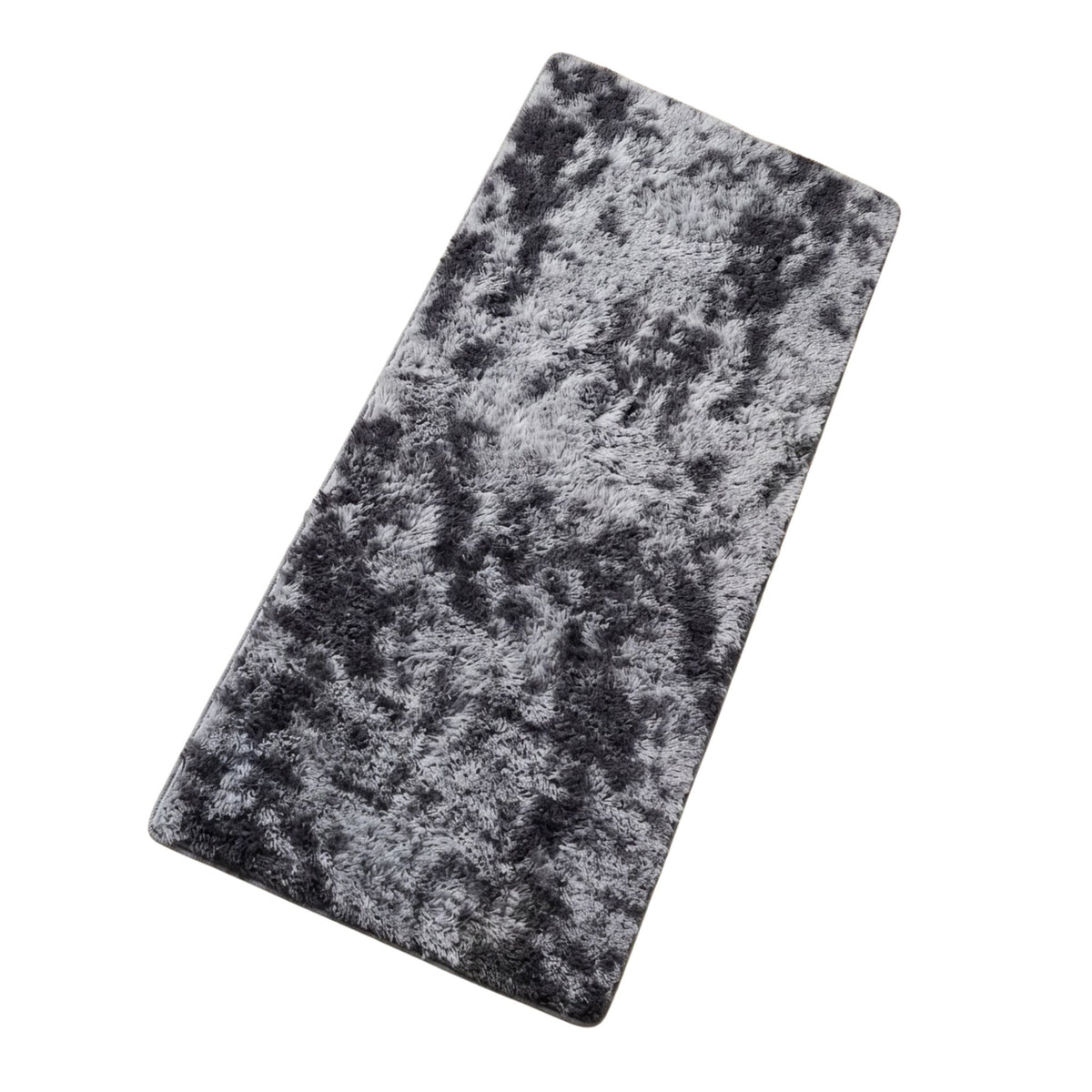 Alfombra Bajada Cama Peluda Super Suave Plomo Oscuro