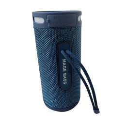 Parlante Bluetooth Recargable Luz RGB/USB/TF/FM Azul