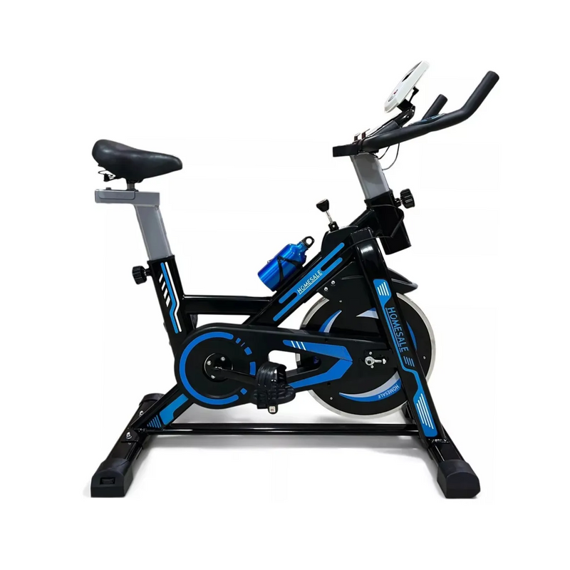 Bicicleta Estática Spinning Profesional 120 KG Azul