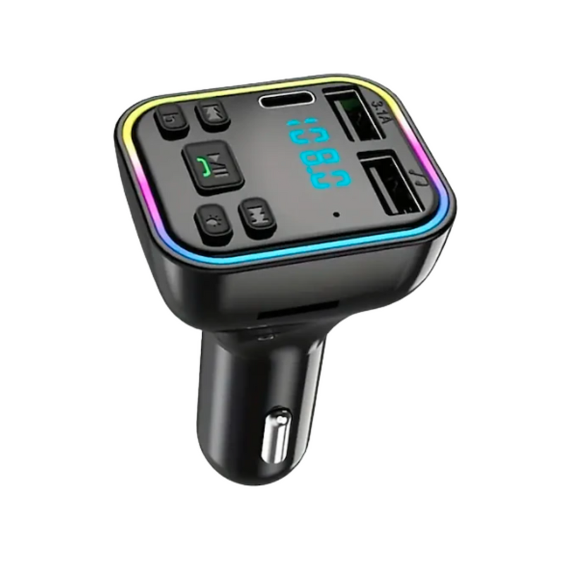 Reproductor MP3 Transmisor FM PD Tipo-C USB LED Automóvil