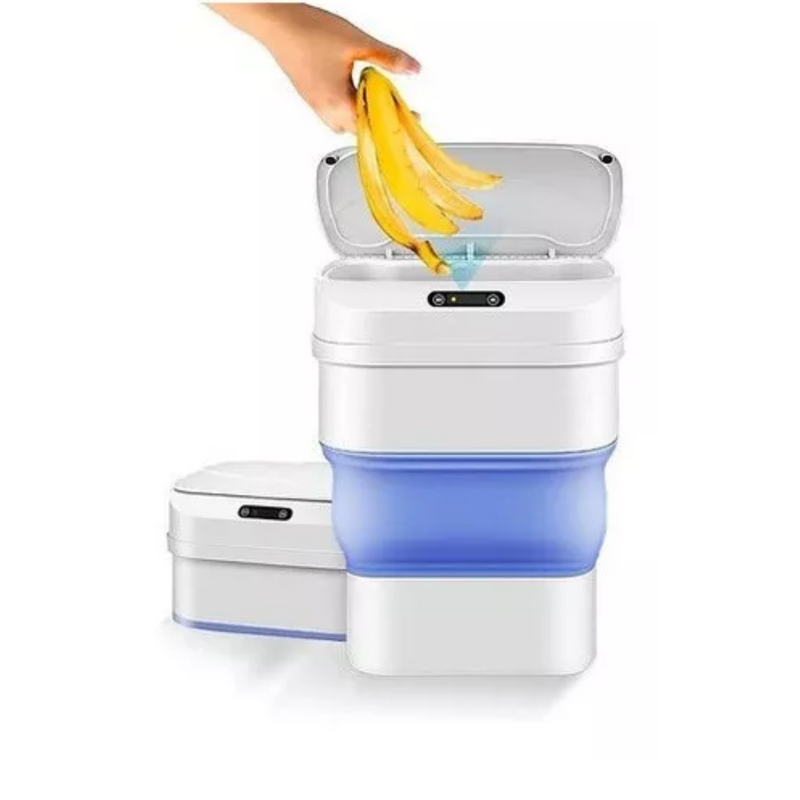 Papelera Basurero Inteligente Sensor Digital Infrarrojo Azul