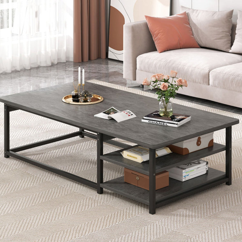 Mesa Centro Multifuncional Madera Metal 120x60x42 cm