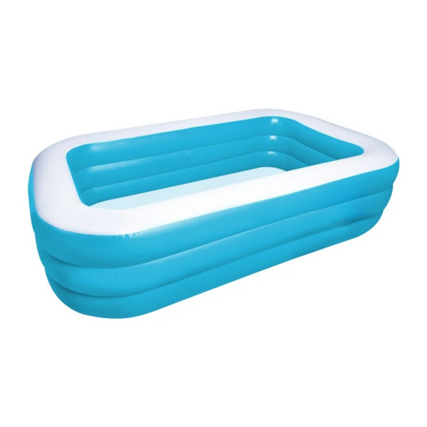 Piscina Inflable Infantil Azul 210x150x60 CM