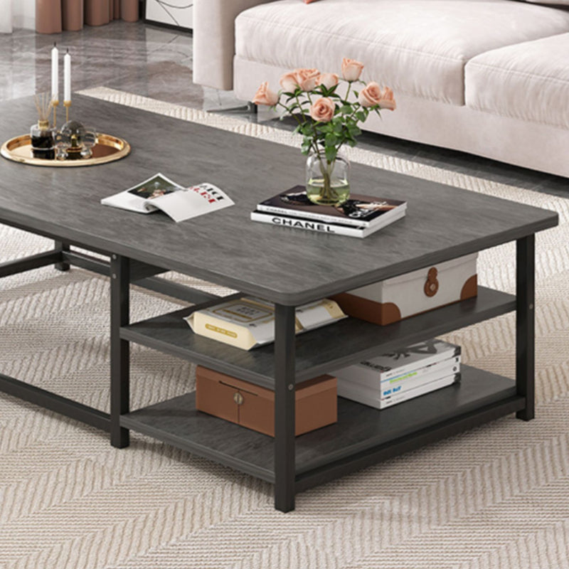 Mesa Centro Multifuncional Madera Metal 120x60x42 cm