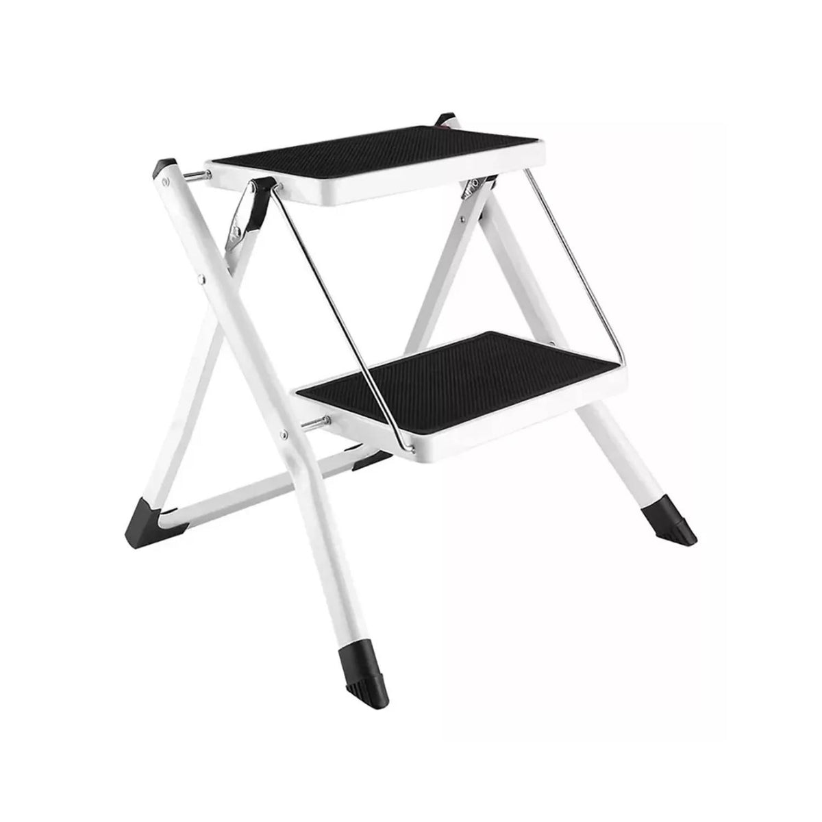 Escalera Multiuso Pegable 2 Peldaños Compacta 54.5x49.5x44.5 CM Blanco