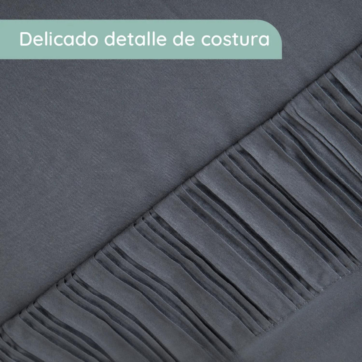 Sabanas 2 Plazas Microfibra 300 Hilos Gris
