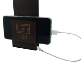 Soporte Celular Colgante Ecológico Madera Café