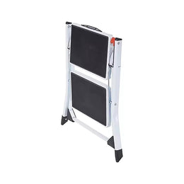 Escalera Multiuso Pegable 2 Peldaños Compacta 54.5x49.5x44.5 CM Blanco