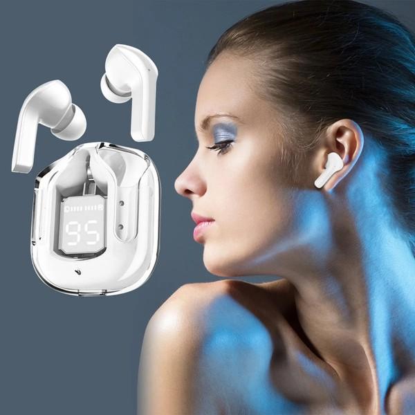 Audífonos Inalámbricos Bluetooth Pantalla LED 6 Watt Blanco