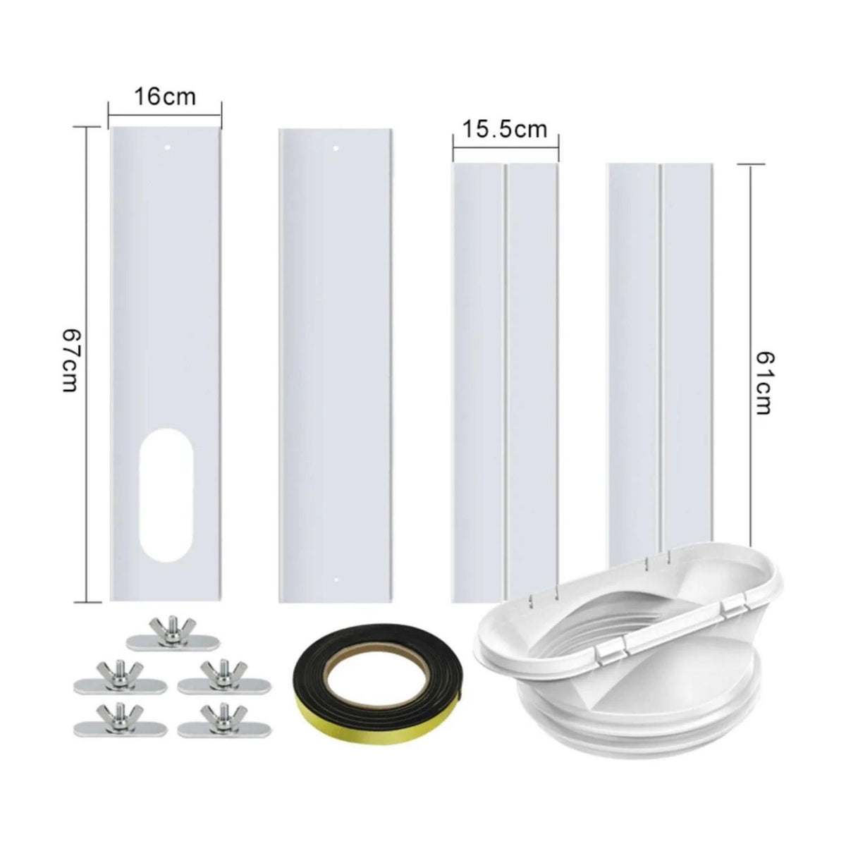Kit 4 Piezas Ventanas Aire Acondicionado Portátil