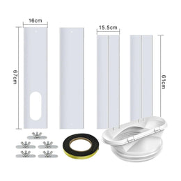 Kit 4 Piezas Ventanas Aire Acondicionado Portátil