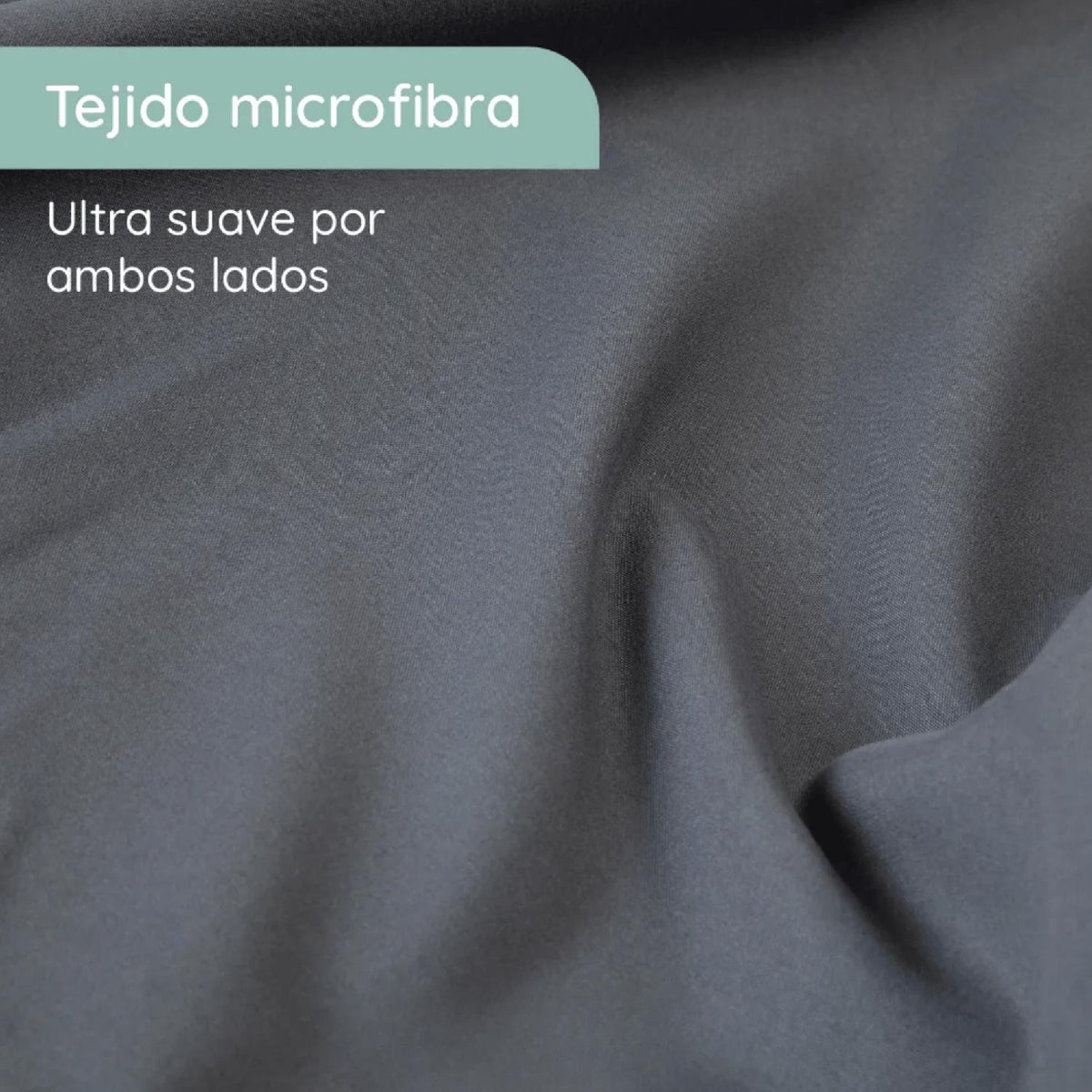 Sabanas 2 Plazas Microfibra 300 Hilos Gris