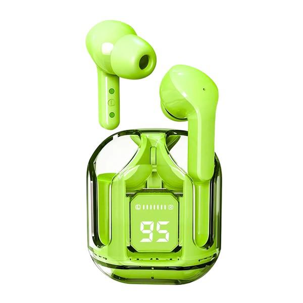 Audífonos Inalambricos Bluetooth Pantalla LED 3 Watt Verde