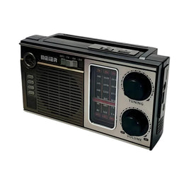 Radio Vintage Estilo Antiguo Panel Solar Marrón