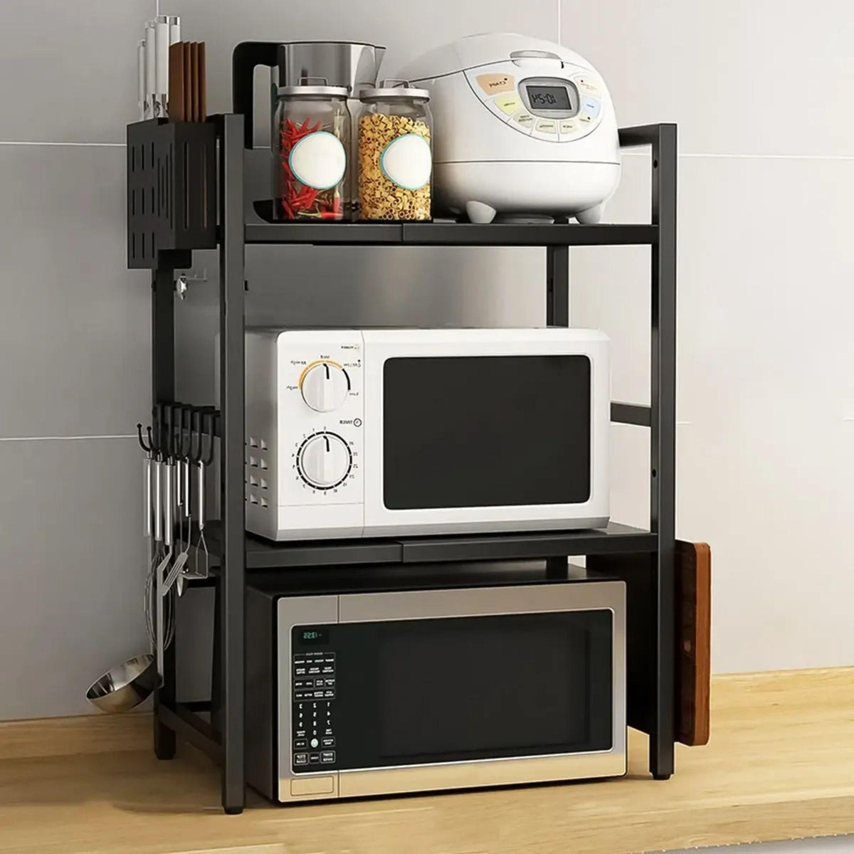 Estante Repisa Extensible  Horno Microondas 3 Niveles 77x40x36 CM