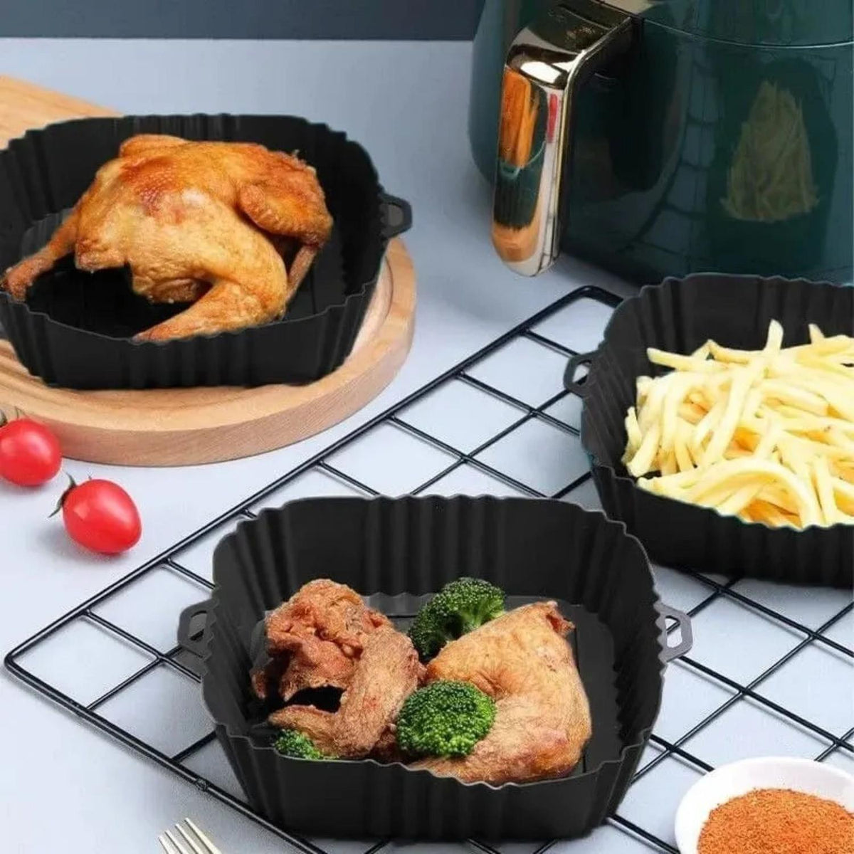 Cesto Bandeja Silicona Cocina Freidora Aire 3.6 LT