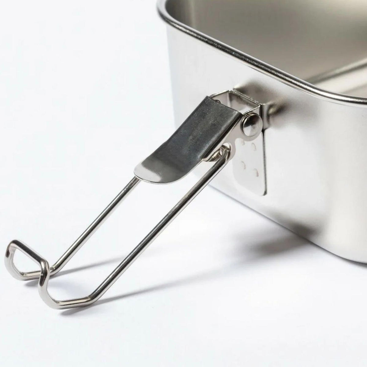 Contenedor Tupper Hermético Doble Acero Inox. Bambú Vinckers 940 ML