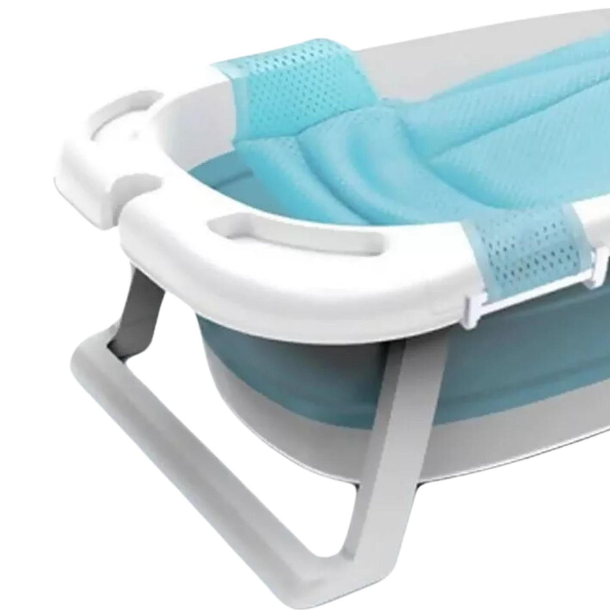 Bañera Tina Bebé Pegable Antideslizante 85x53x25 CM Celeste