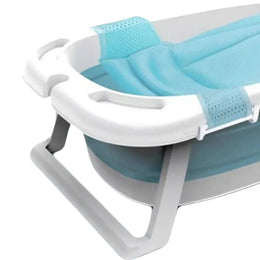 Bañera Tina Bebé Pegable Antideslizante 85x53x25 CM Celeste