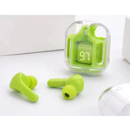 Audífonos Inalambricos Bluetooth Pantalla LED 3 Watt Verde