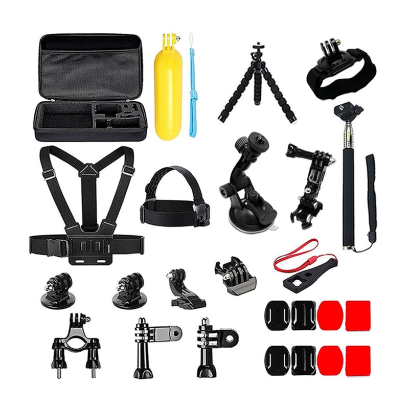 Kit 28 Accesorios Cámara Deportiva GoPro Estuche