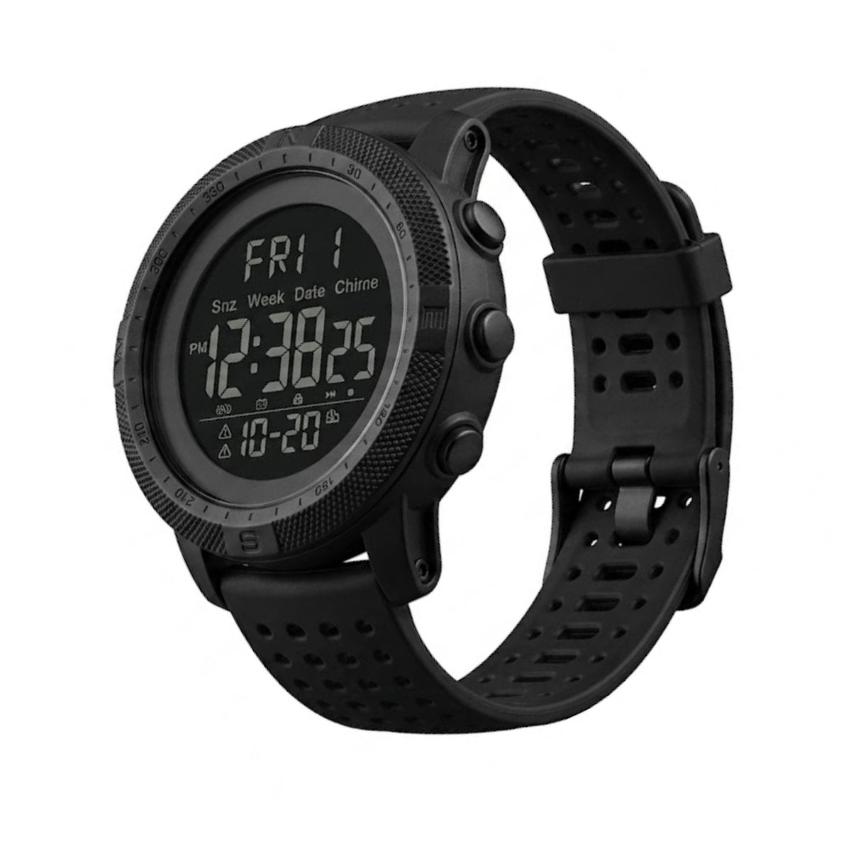 Reloj Digital Deportivo Resistente Al Agua Negro