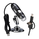 Microscopio Digital USB 1600x Cámara 8 LED PC