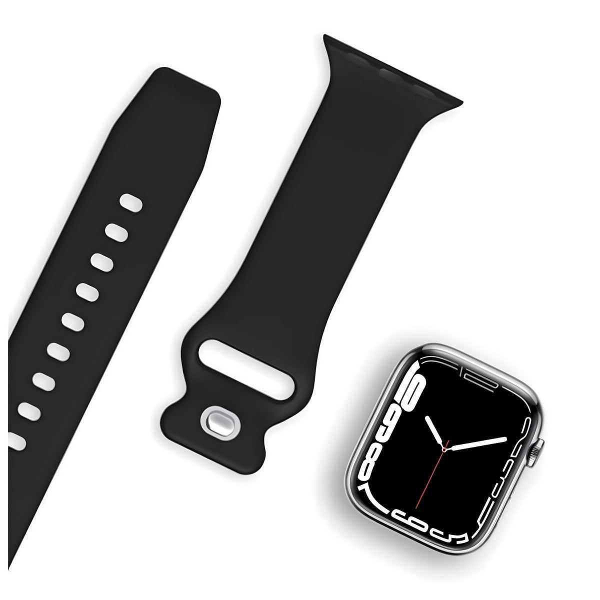Correa Smartwatch Silicona Negro M/L 42x44x45 MM