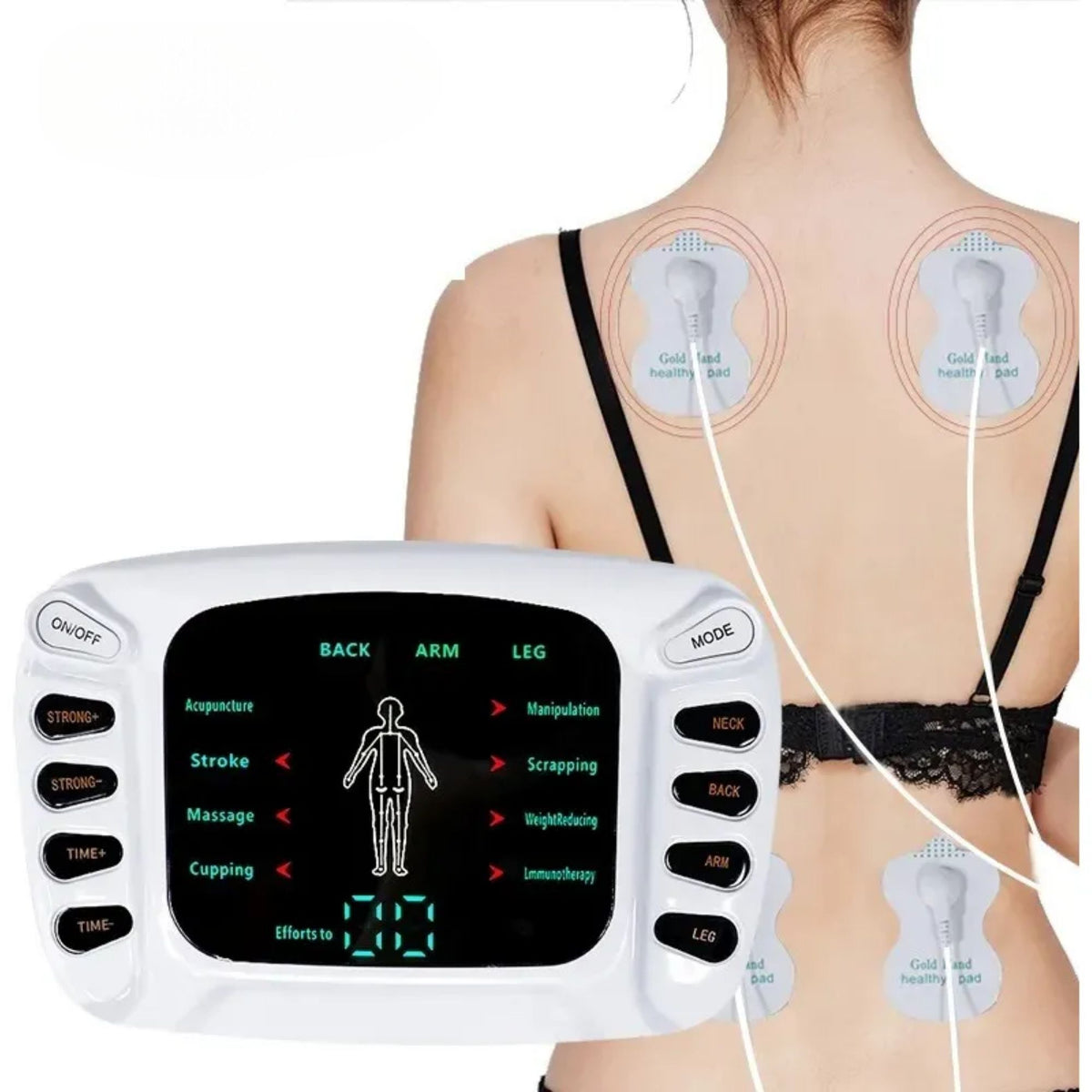 Maquina Masajeadora Terapia Pulso Eléctrico Digital